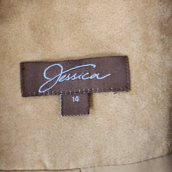 JESSICA WOMENS TAN COLOR SIZE 12 BLAZZER JACKET - Picture 6 of 9